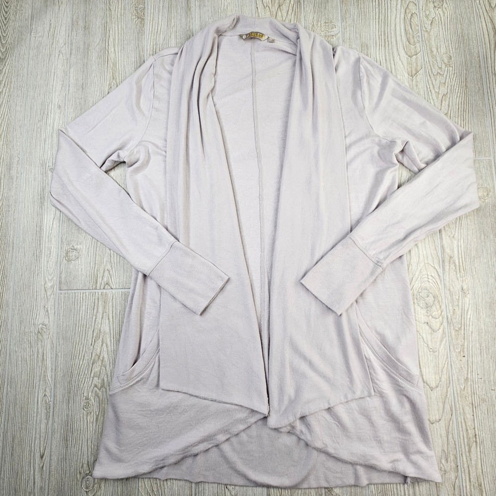 Athleta Pranayama Wrap Cardigan Lavender Modal Thumbhole 777944 Large Tall